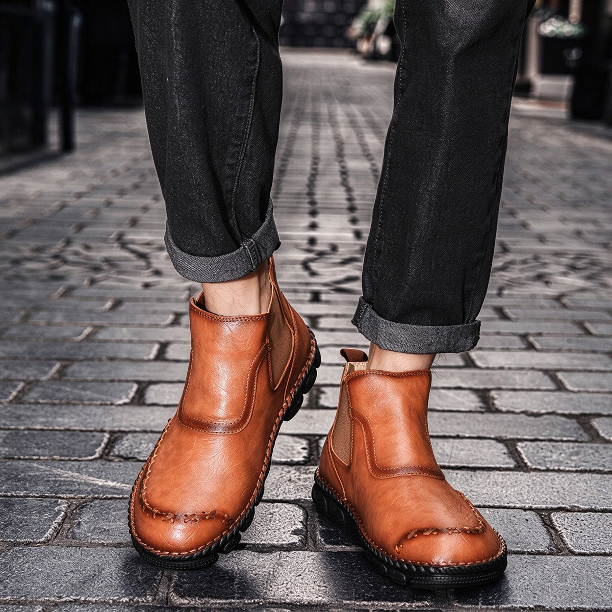 Men's Classic Slip On Chelsea Boots