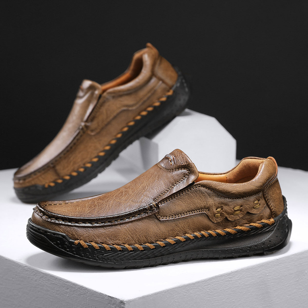 Slip‑on Casual Loafer Shoes, Non‑Slip Outdoor Daily Shoes